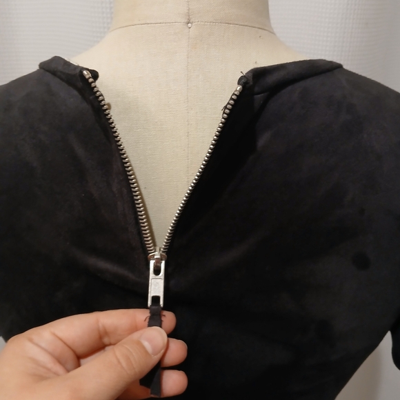 Zara Trafaluc Ultrasuede Bodycon Cocktail Dress Size Small - Picture 7 of 10